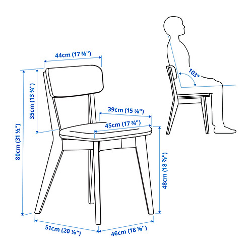 LISABO/LISABO table and 6 chairs