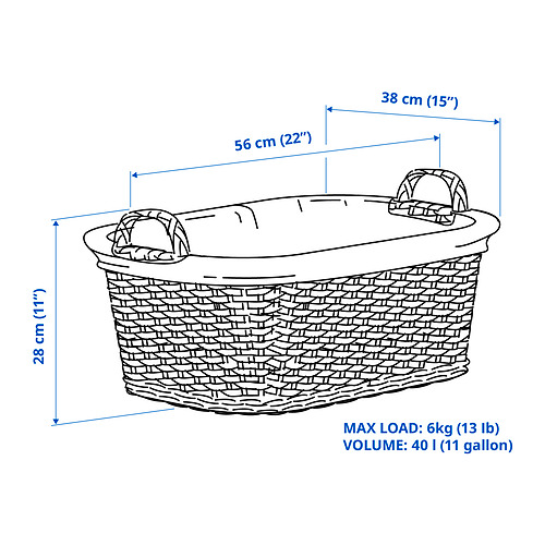 TOLKNING laundry basket