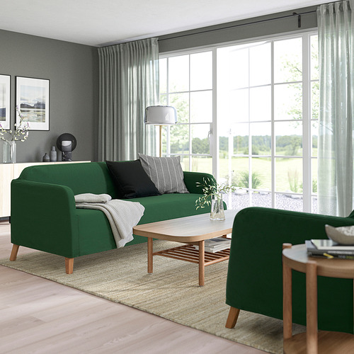 LINANÄS sofa protector for 3-seat sofa