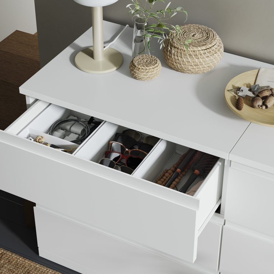 STORKLINTA chest of 6 drawers