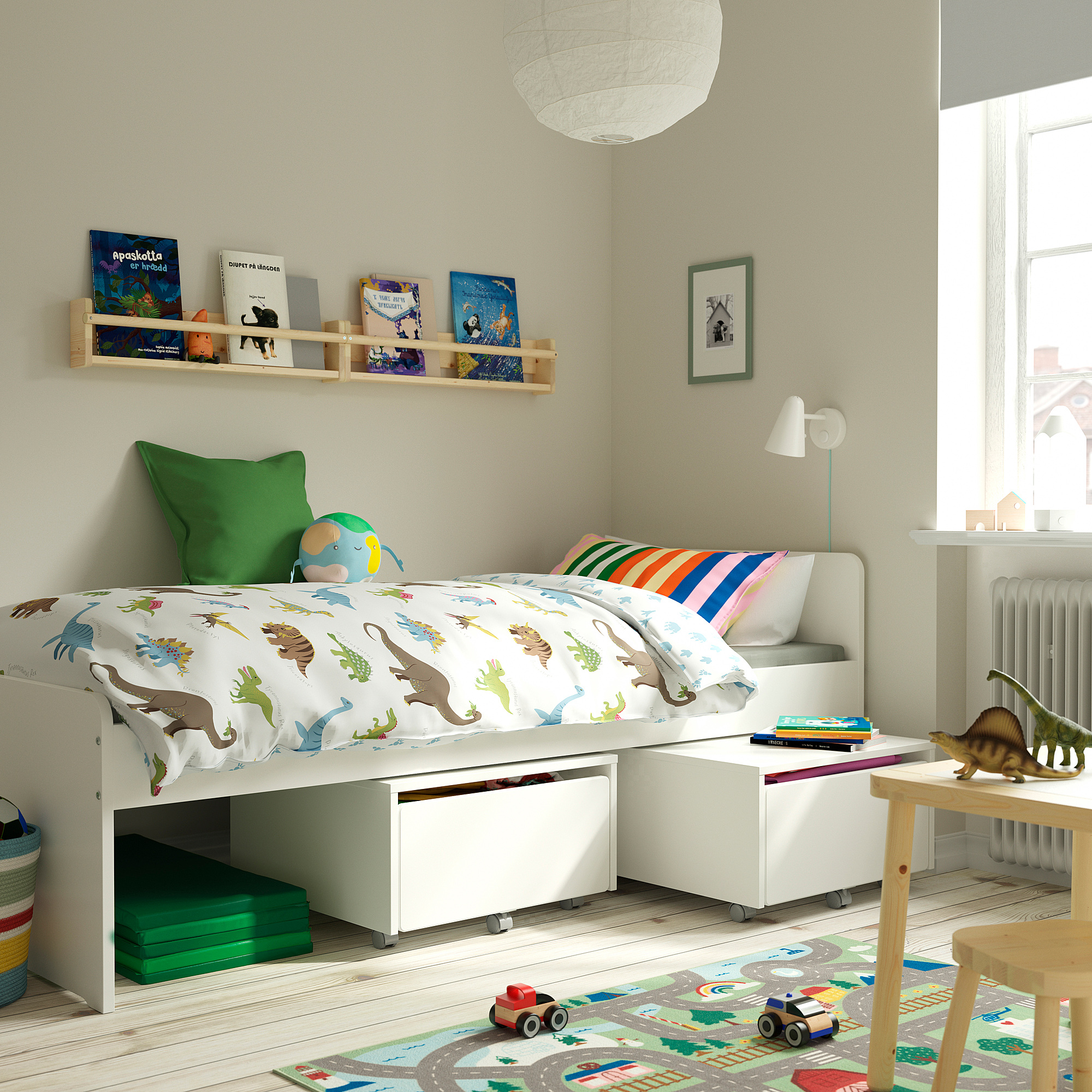 SLÄKT bed frame with slatted bed base