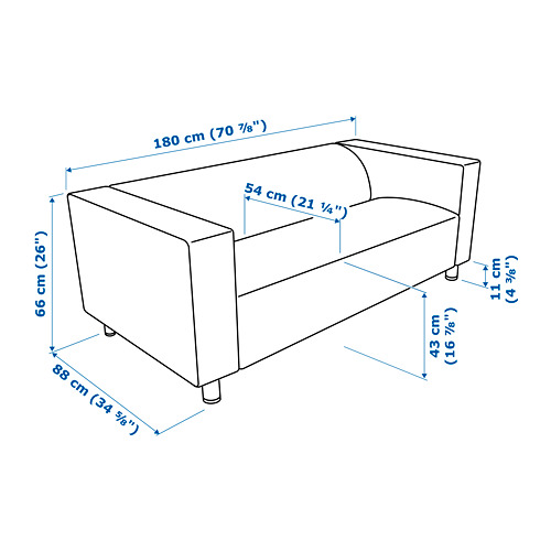 KLIPPAN 2-seat sofa