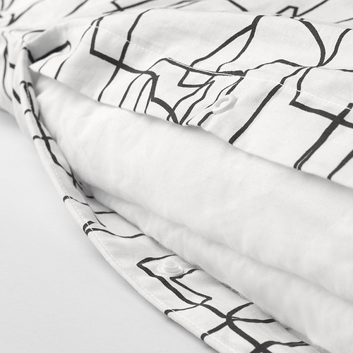 HÄSTHAGE duvet cover and 2 pillowcases