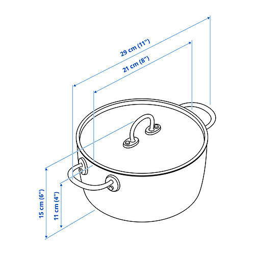 FINMAT pot with lid