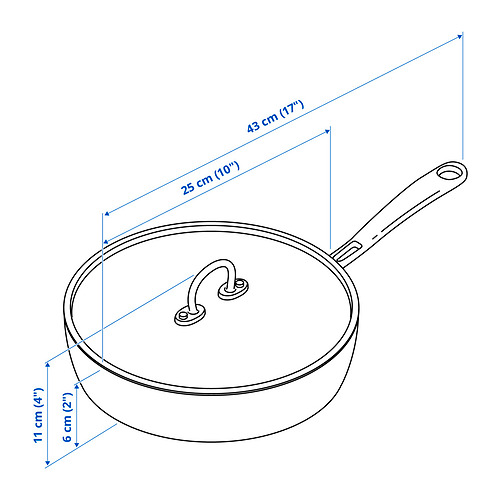 FINMAT sauté pan with lid