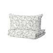 HÄSTHAGE duvet cover and 2 pillowcases