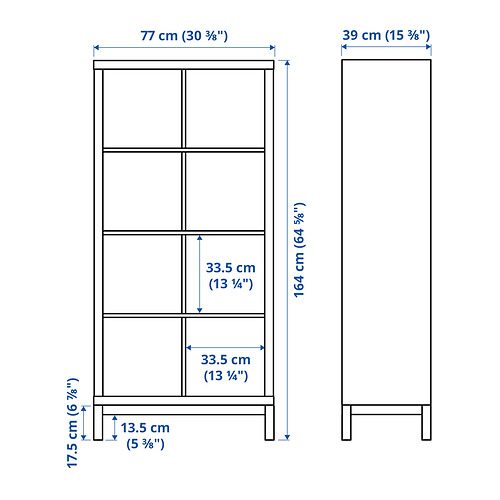 KALLAX shelving unit with underframe