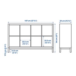 KALLAX - 層架組合連底架, 白色/白色 | IKEA 香港及澳門 - PE841007_S3