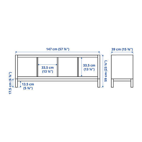 KALLAX shelving unit with underframe