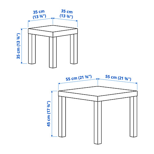 LACK nest of tables, set of 2