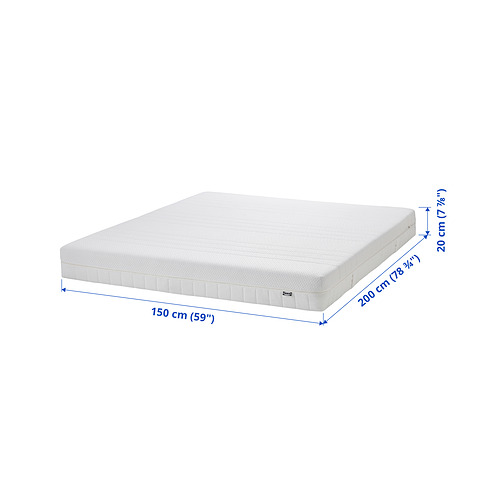 ÅKREHAMN foam mattress, firm/white, queen