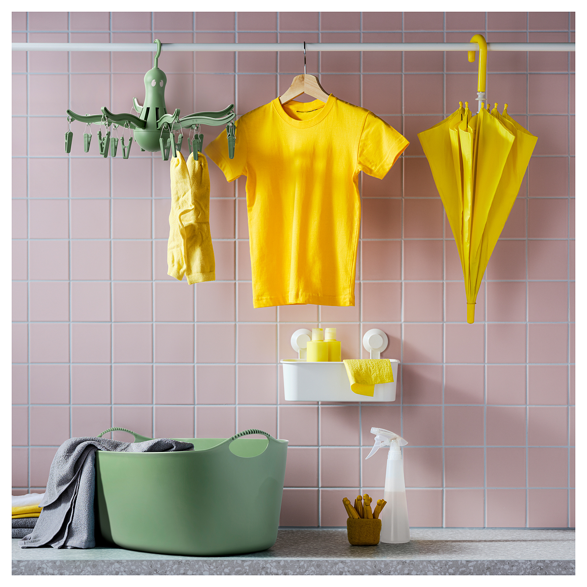 PRESSA hanging dryer 16 clothes pegs