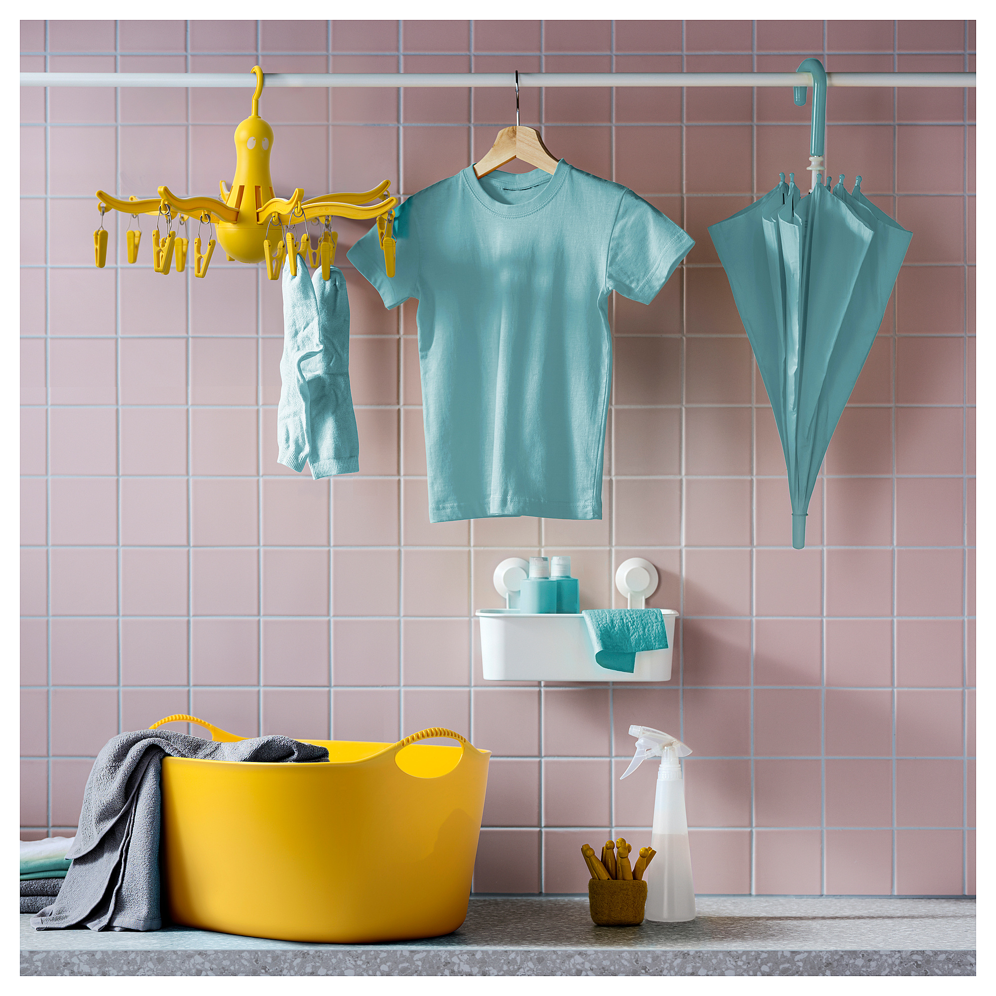 PRESSA hanging dryer 16 clothes pegs