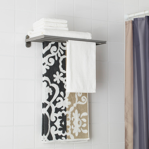 BROGRUND wall shelf with towel rail