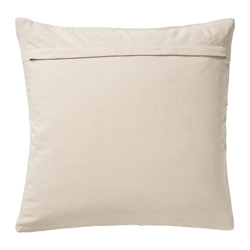 KUSTFLY cushion cover, 50x50 cm, beige/black