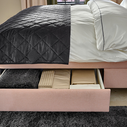 IDANÄS upholstered storage bed