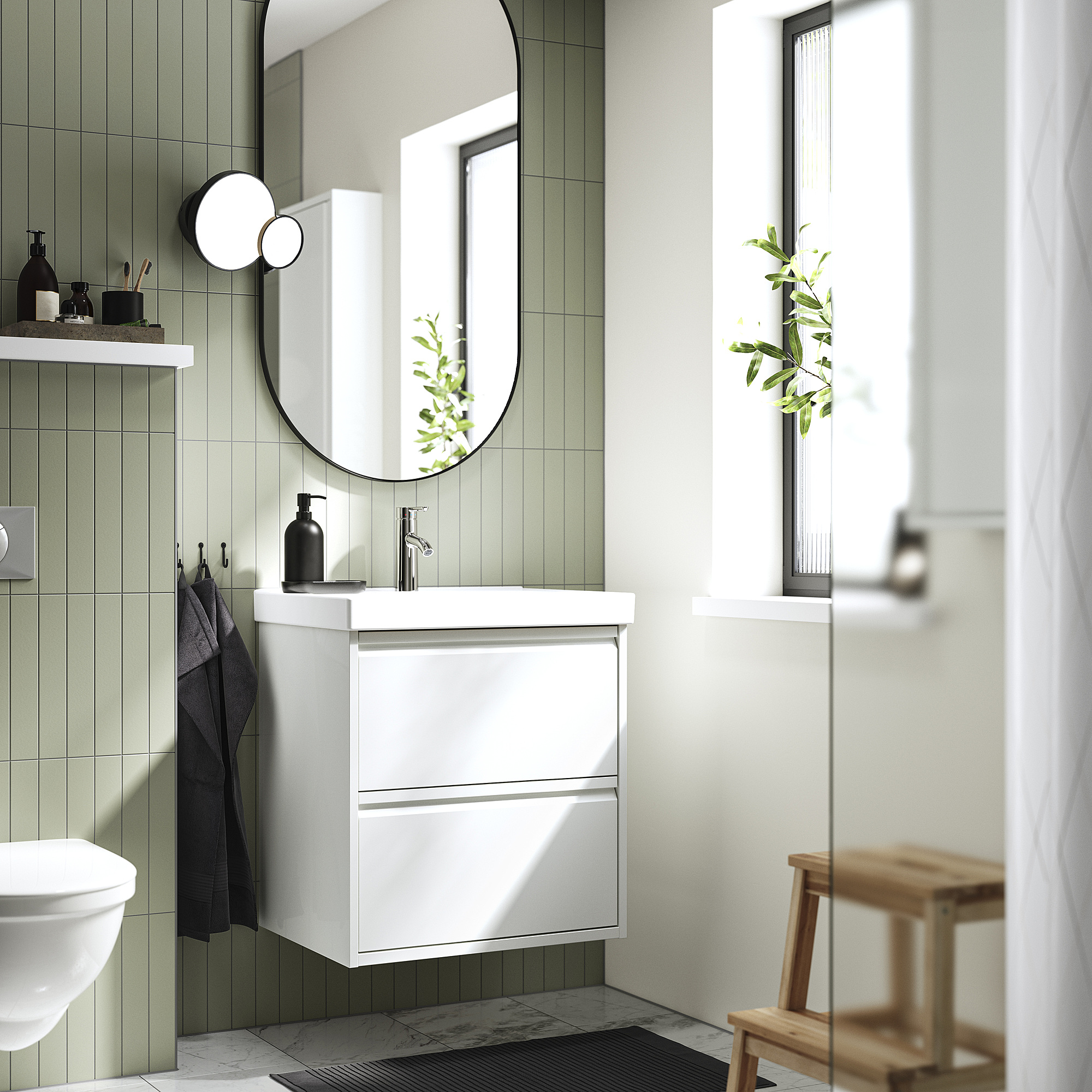 ORRSJÖN/ÄNGSJÖN wash-stnd w drawers/wash-basin/tap