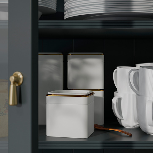 BLOMNING tin with lid