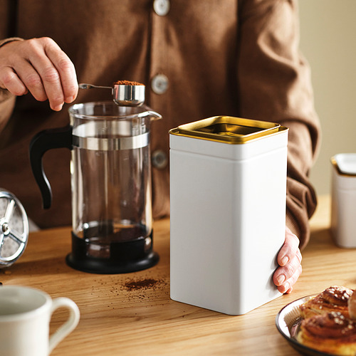 BLOMNING tin with lid