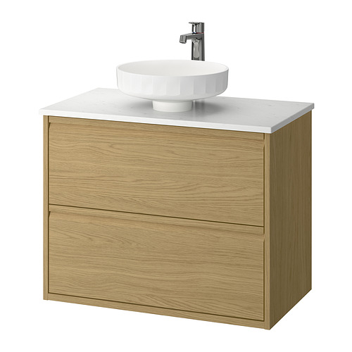 LERSJÖN/ÄNGSJÖN wash-stnd w drawers/wash-basin/tap