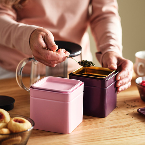 BLOMNING tin with lid