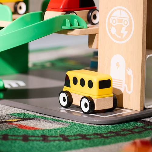 LILLABO 玩具停車場 連車及直昇機