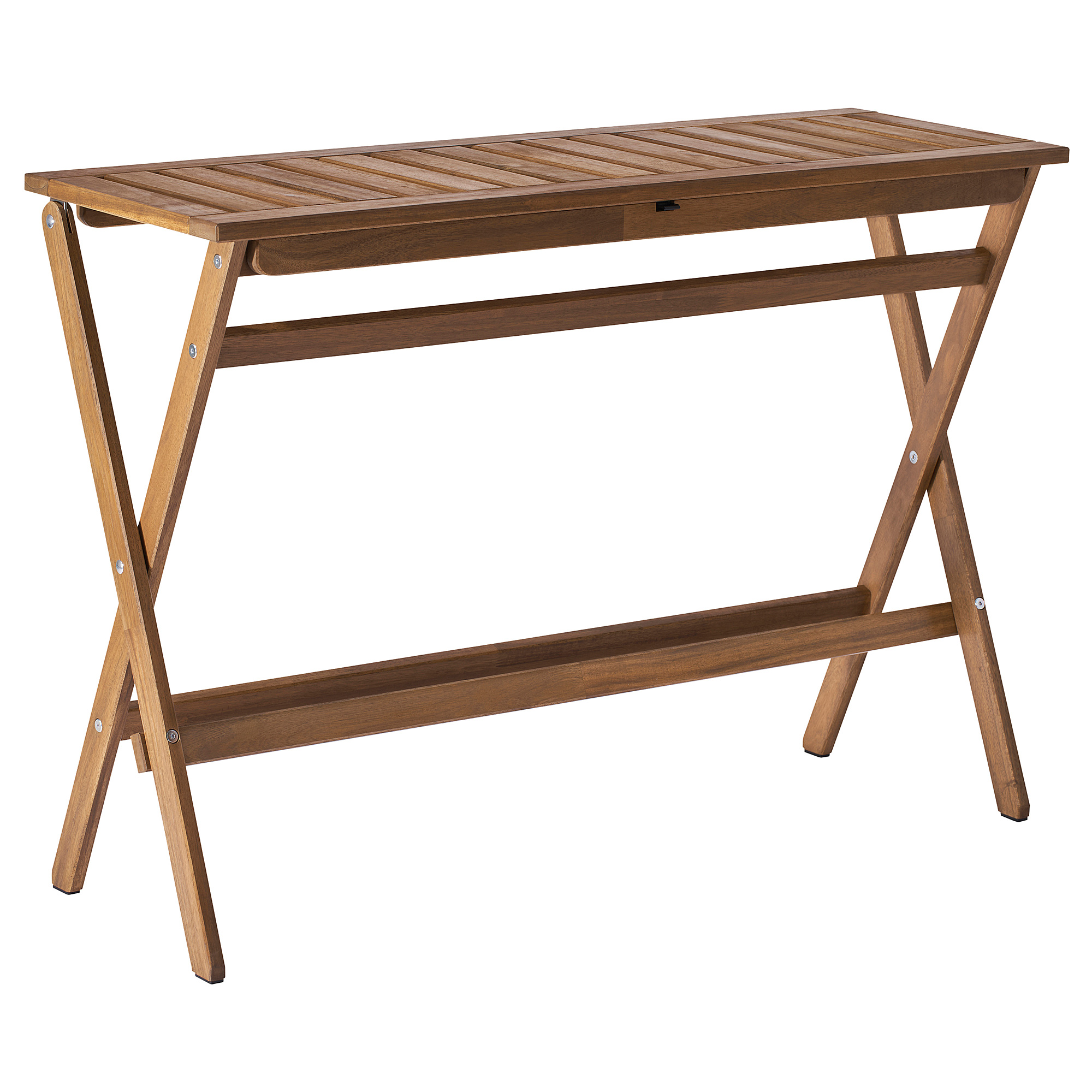 NÄMMARÖ - folding table, light brown stained, 108x37 cm | IKEA