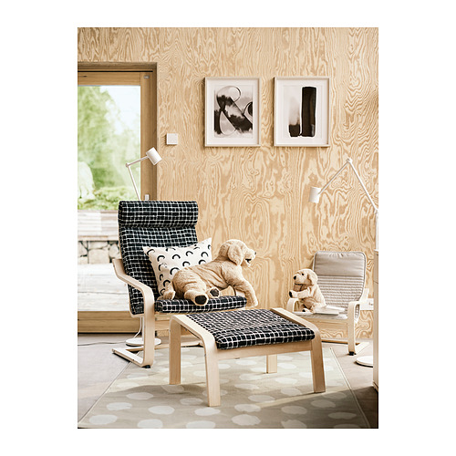 POÄNG armchair and footstool