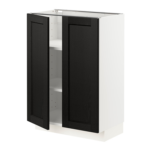 METOD base cabinet with shelves/2 doors