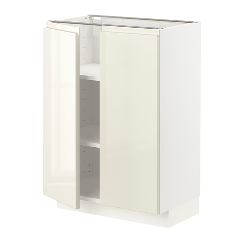 METOD base cabinet with shelves/2 doors