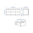 NORDLI 六格抽屜櫃