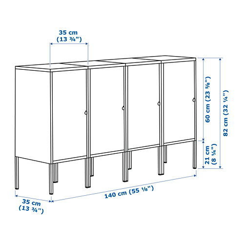 LIXHULT storage combination