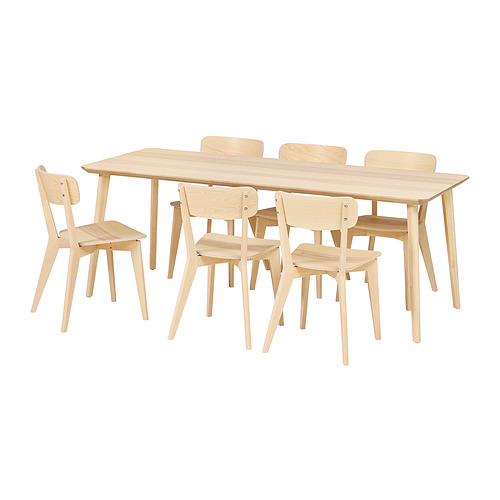 LISABO/LISABO table and 6 chairs