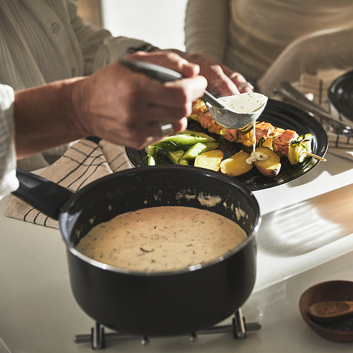 HEMLAGAD saucepan with lid