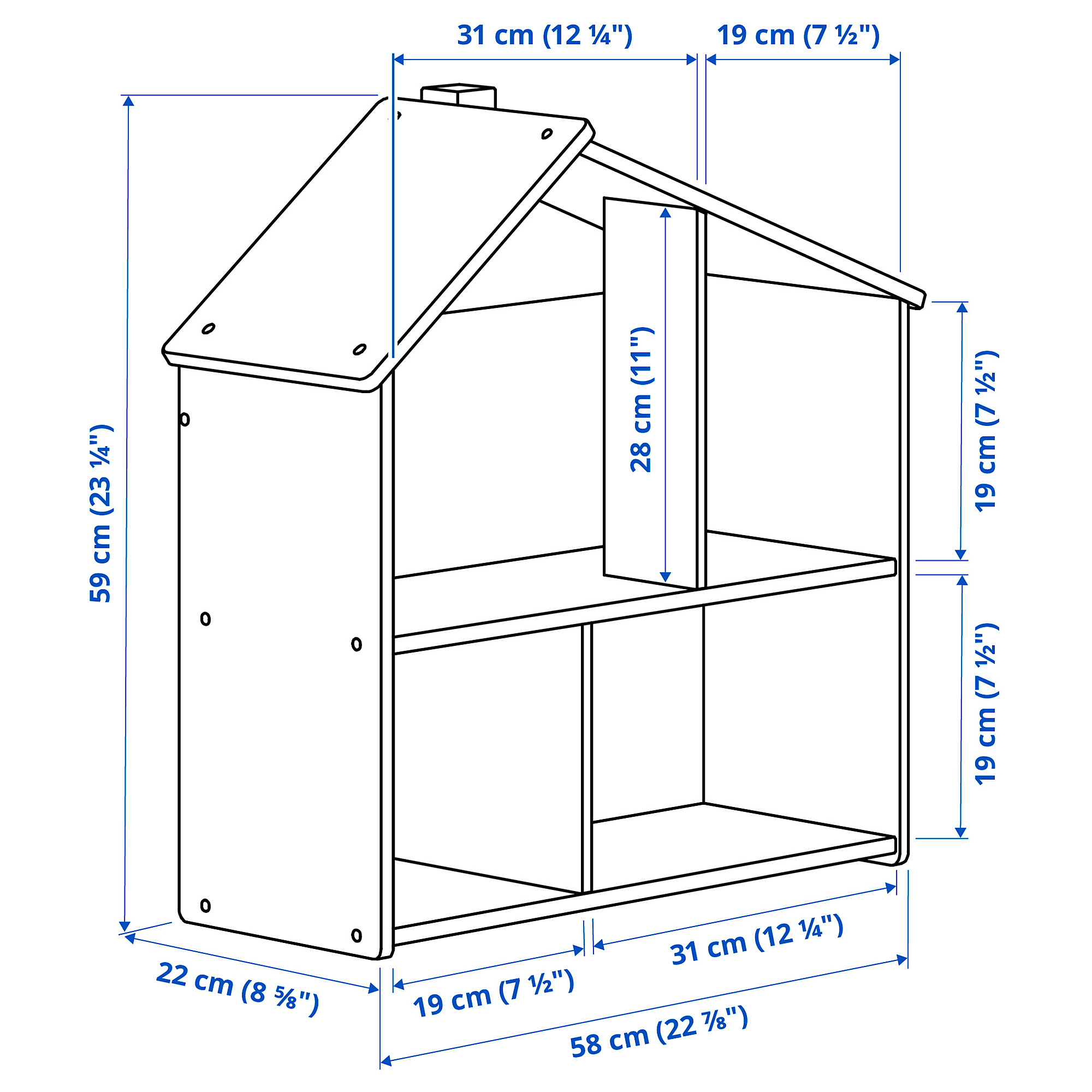 FLISAT 玩具屋/牆架