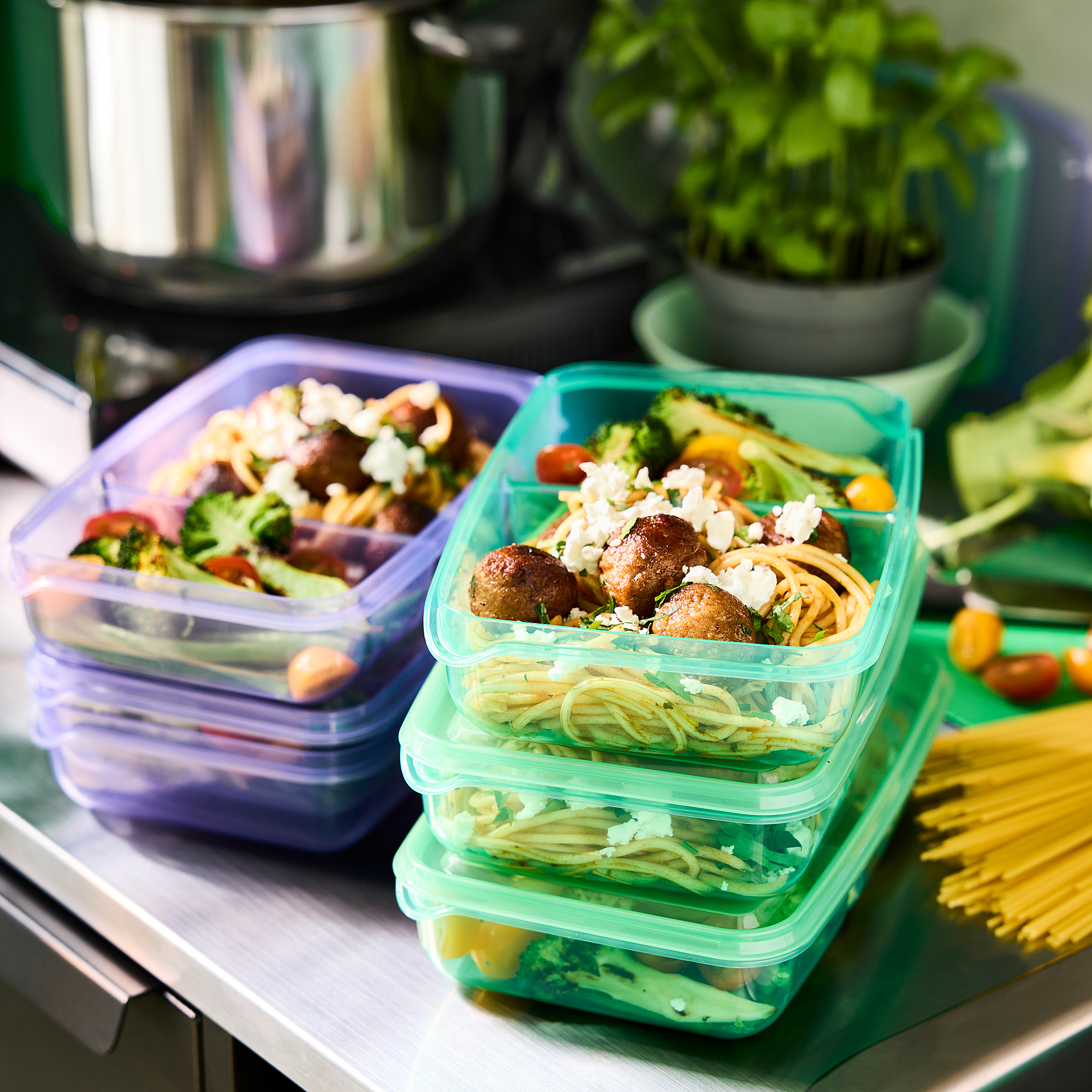 PRUTA sandwich container with lid