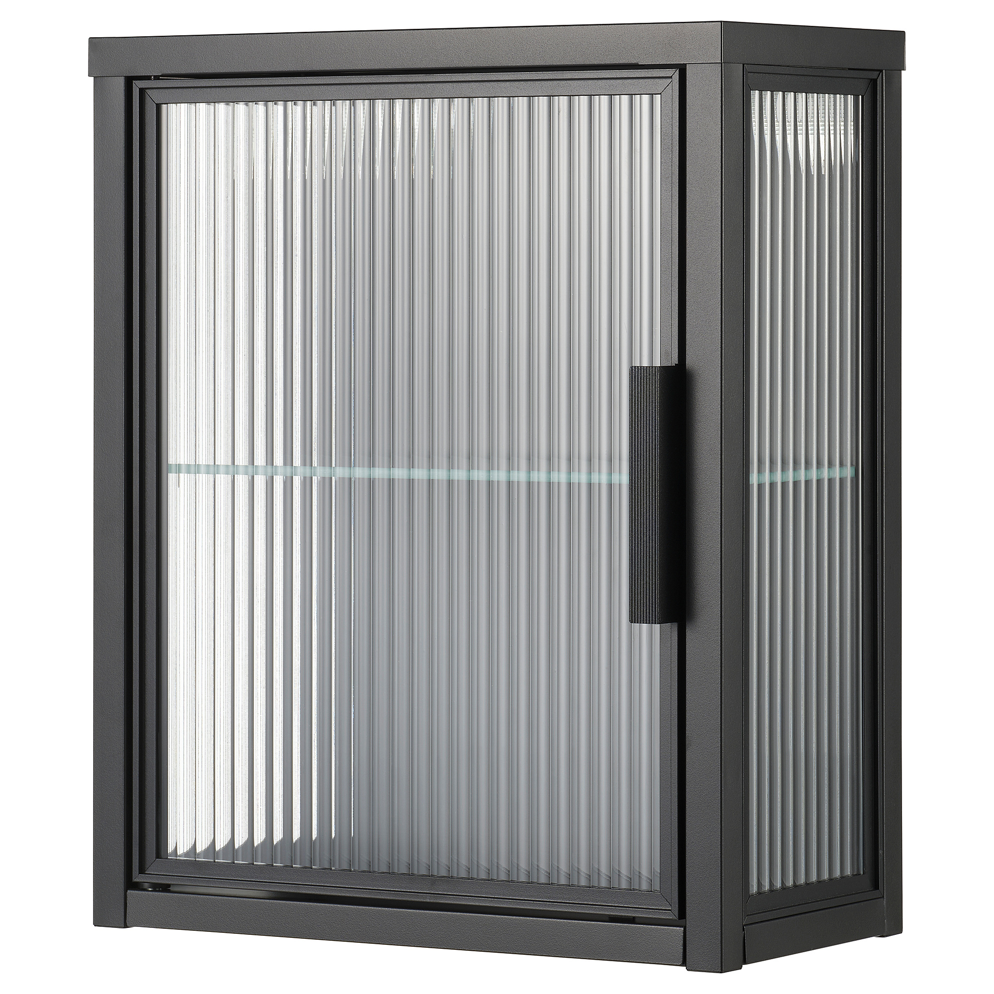 MOSSJÖN wall cabinet with glass door
