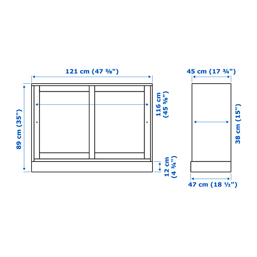 HAVSTA cabinet with plinth