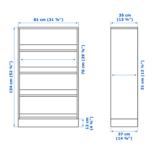 HAVSTA shelving unit with plinth