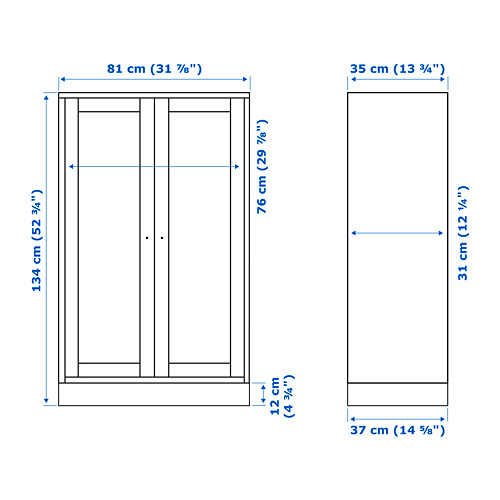 HAVSTA cabinet with plinth