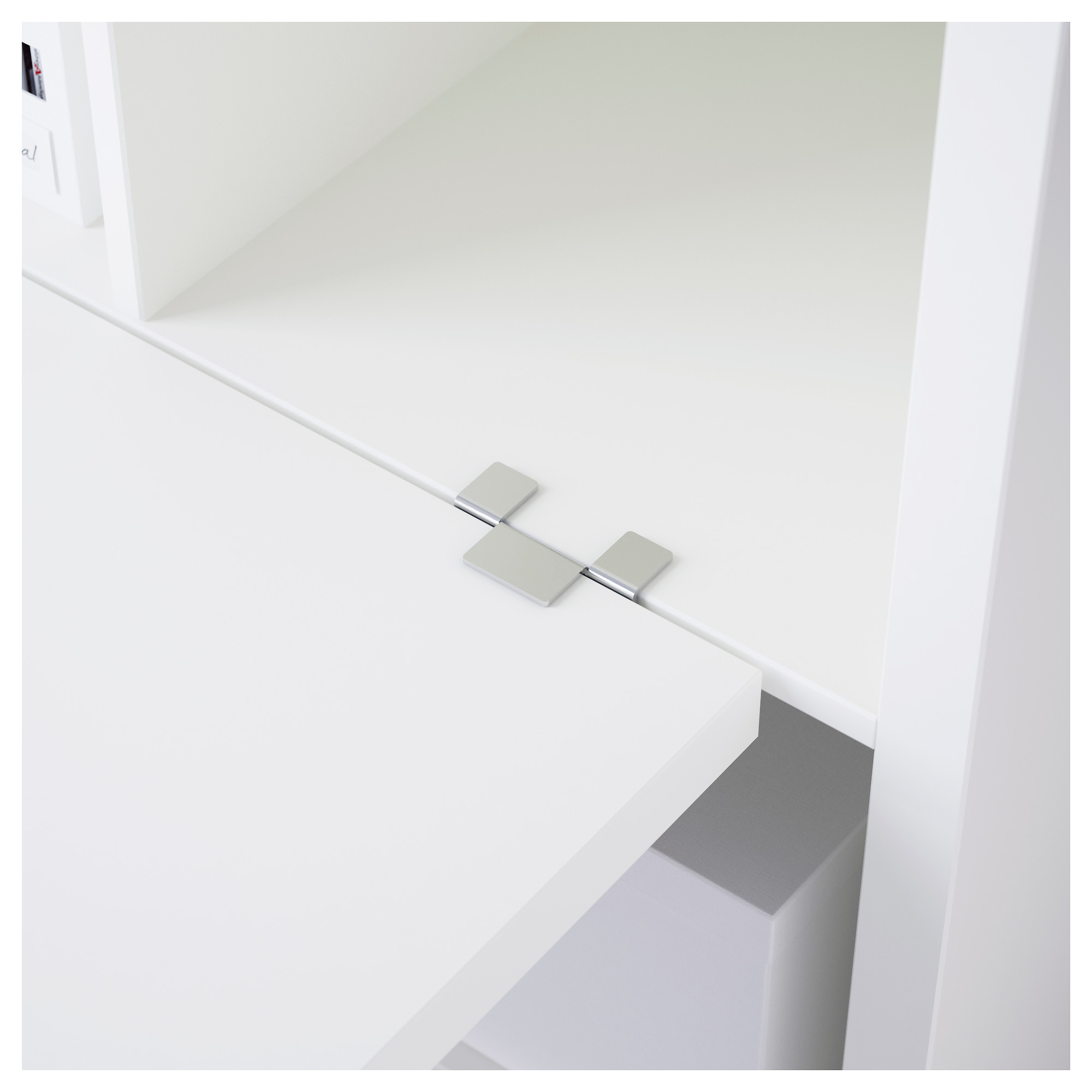 Kallax Desk Combination White Chrome Plated Ikea Hong Kong