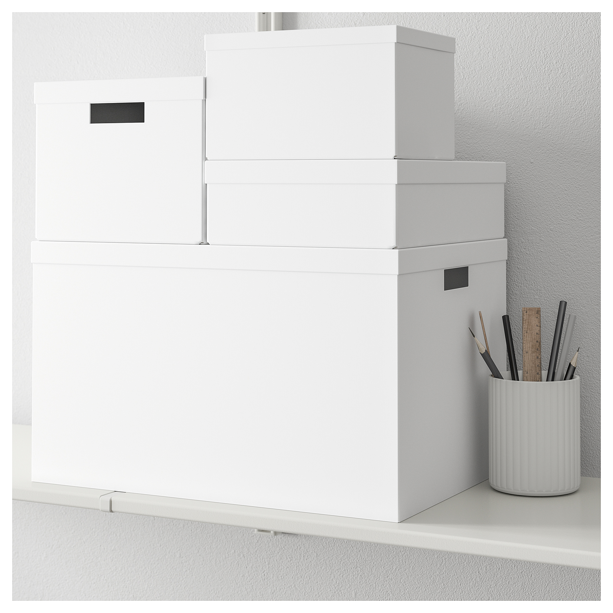 TJENA storage box with lid, white IKEA Hong Kong and Macau