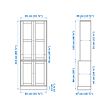 HAVSTA storage combination w glass-doors
