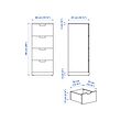 NORDLI chest of 4 drawers