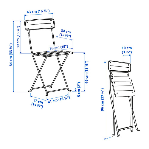 SUNDSÖ table+2 chairs, outdoor