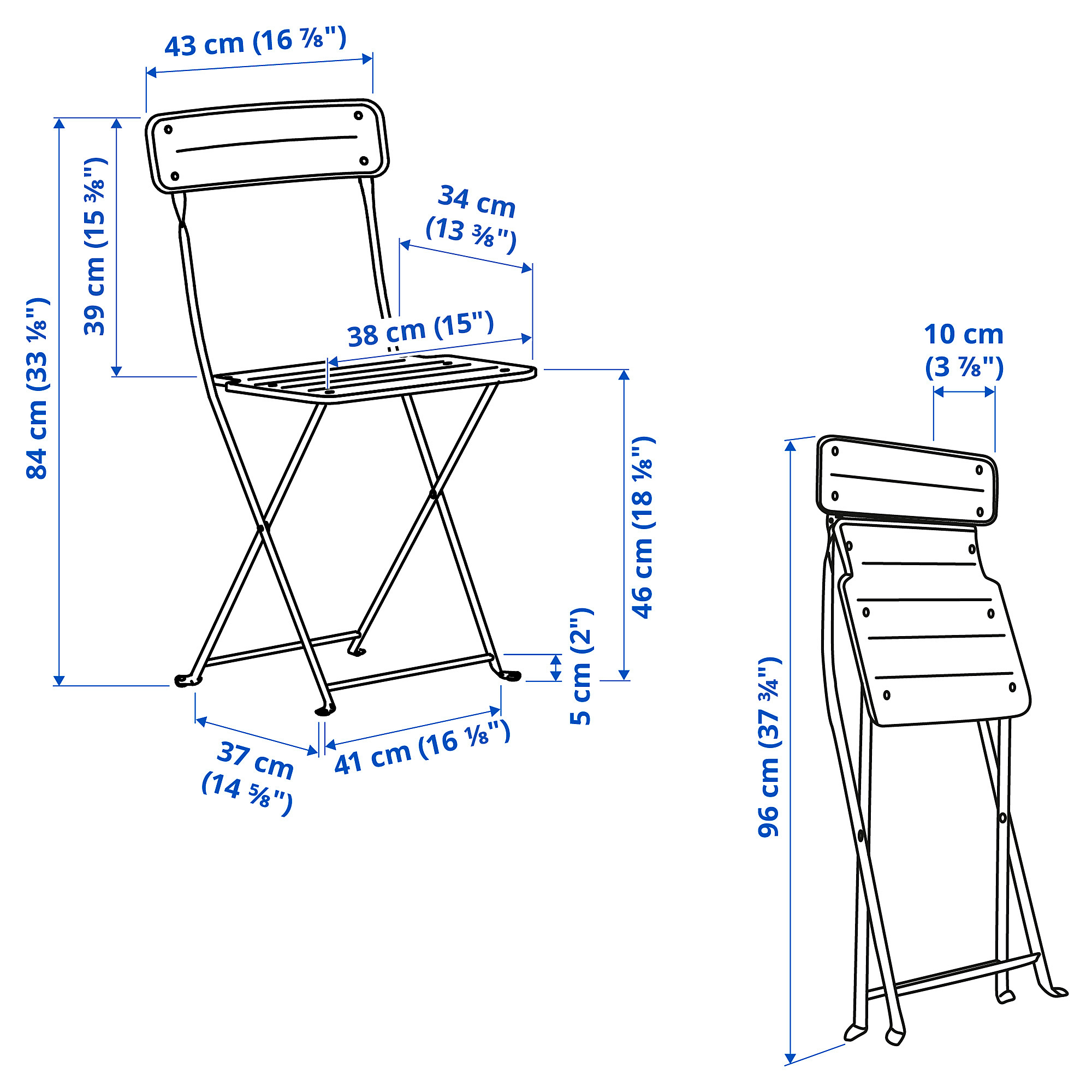 SUNDSÖ folding chair