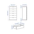 NORDLI chest of 6 drawers