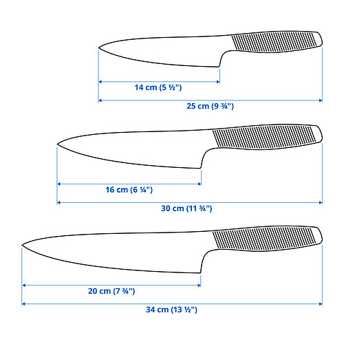 IKEA 365+ 刀，3件套裝