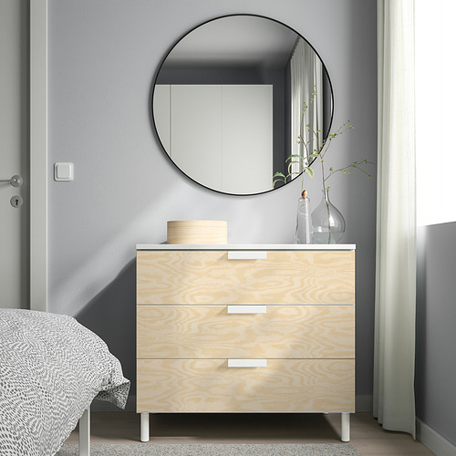 PLATSA chest of 3 drawers