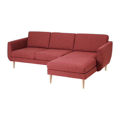 SMEDSTORP 3-seat sofa with chaise longue